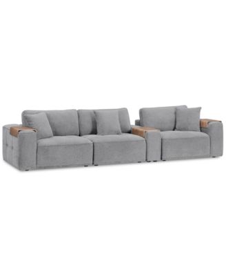 CLOSEOUT! Nycolle 4-Pc. Modular Fabric Sectional with Console, Created for Macy's