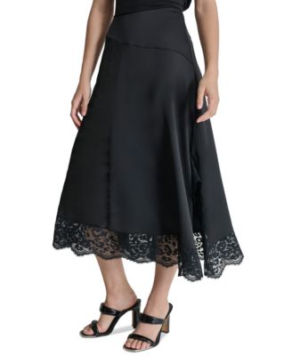DKNY - Women's Asymmetric Side-Slit Midi Skirt
