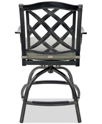 Wythburn 7-pc. Outdoor Bar Height Fire Pit Chat Set, Created for Macys