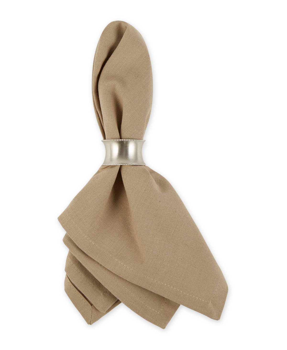 Design Imports Solid Napkin Set Of 6 In Stone
