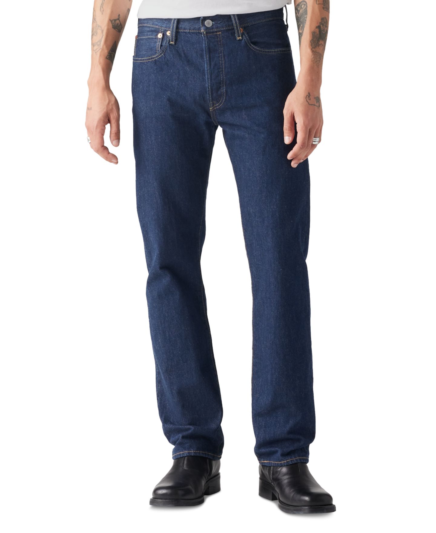 Мужские джинсы Levi's 501® Originals Premium Straight-Fit, цвет: Onewash — фото 3