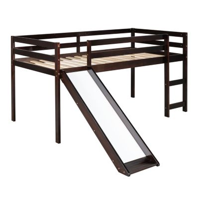 Streamdale Loft Bed With Slide, Multifunctional Design, Twin