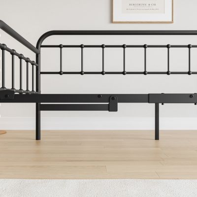 Twin Metal Daybed with Trundle and Slat Support