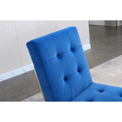 Streamdale  Set of 2  Velvet Upholstery with Gold Metal Base Tufted, Modern Style Dining Chair