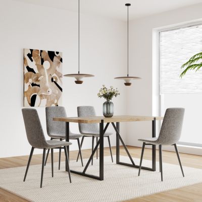 Modern upholstered dining chairs, set of 4