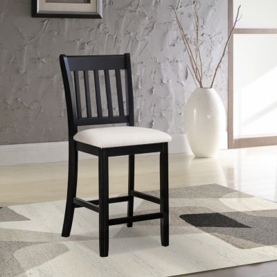 Rustic Counter Height Dining Chairs with Foot Support