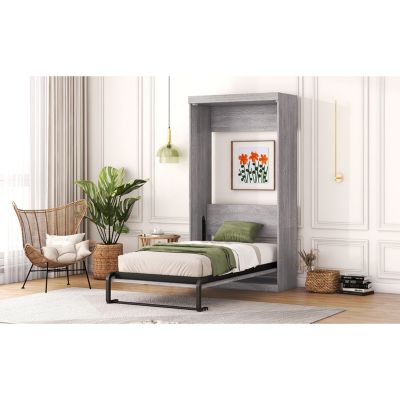 Twin Size Murphy Bed, Can Be Folded Into A Cabinet