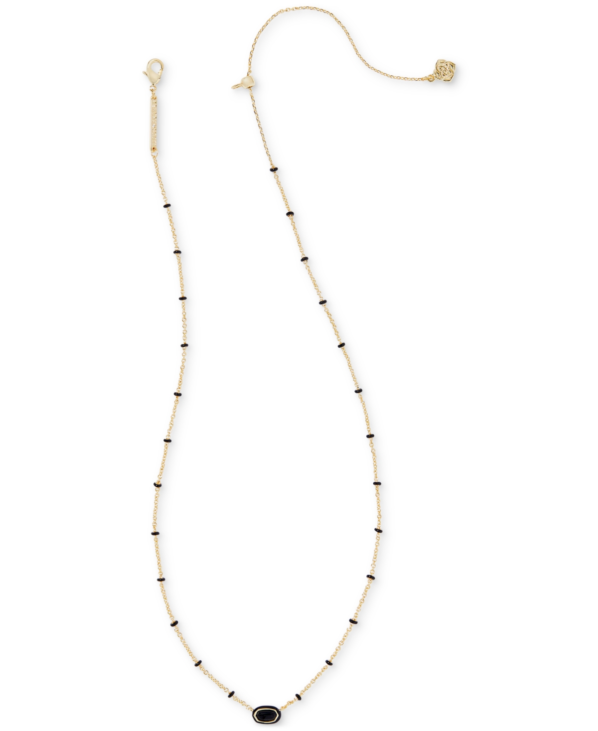 Kendra Scott Gold-Tone Mini Elisa Enamel Frame Short Pendant Necklace, 15
