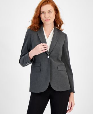 Anne Klein - Women's Notched Collar One-Button Blazer