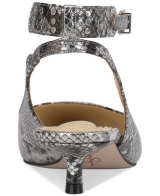 Women's Vellana Ankle-Strap Kitten-Heel Pumps