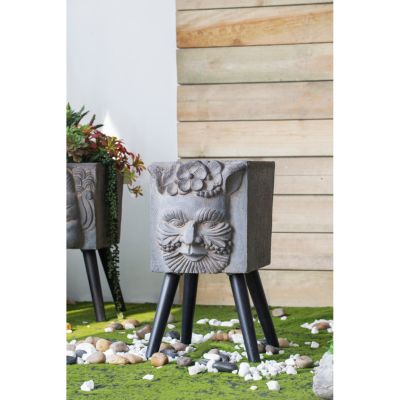 Streamdale 11" x 13" x 22" Greek God Statue Planter with Legs