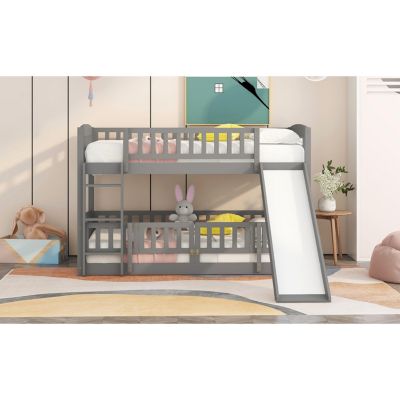 Streamdale Twin Bunk Bed w/ Slide and Ladder