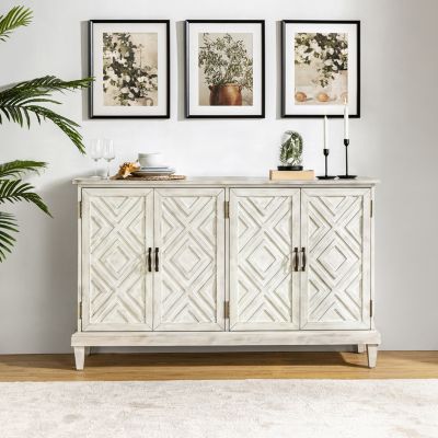 Traditional Angel 60" Wide Sideboard with Adjustable Shelves