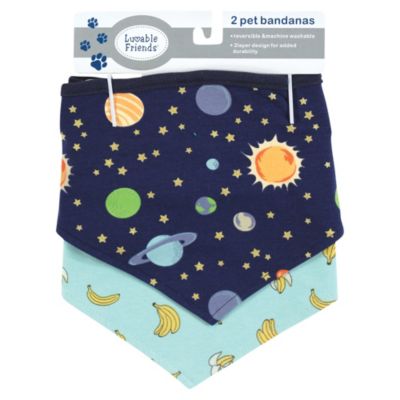 Reversible Pet Dog and Cat Bandana Bibs 2pk