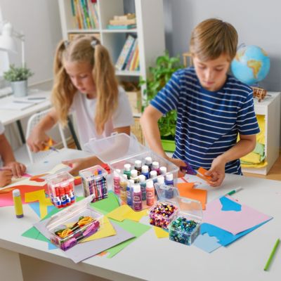 12-Piece Sewing and Craft Material Storage Set with Lids