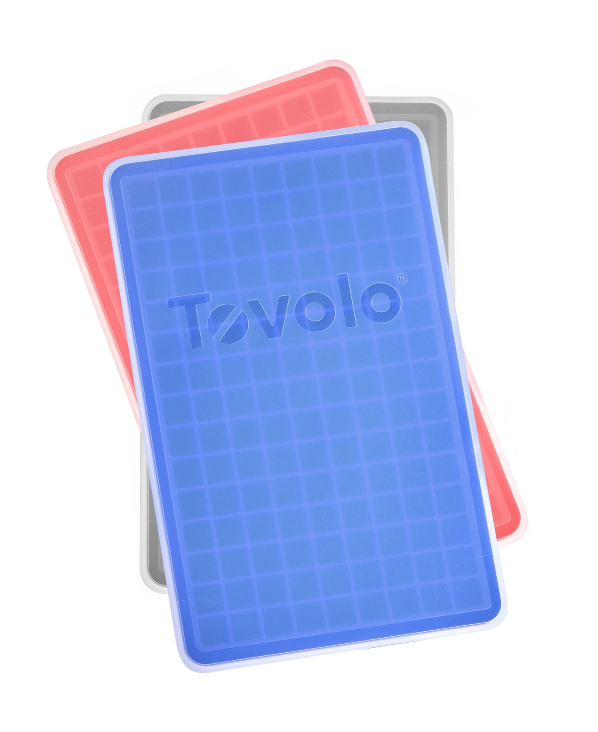 Tovolo Silicone Mini Ice Cube Tray with Lid, 2-Pack- Assorted