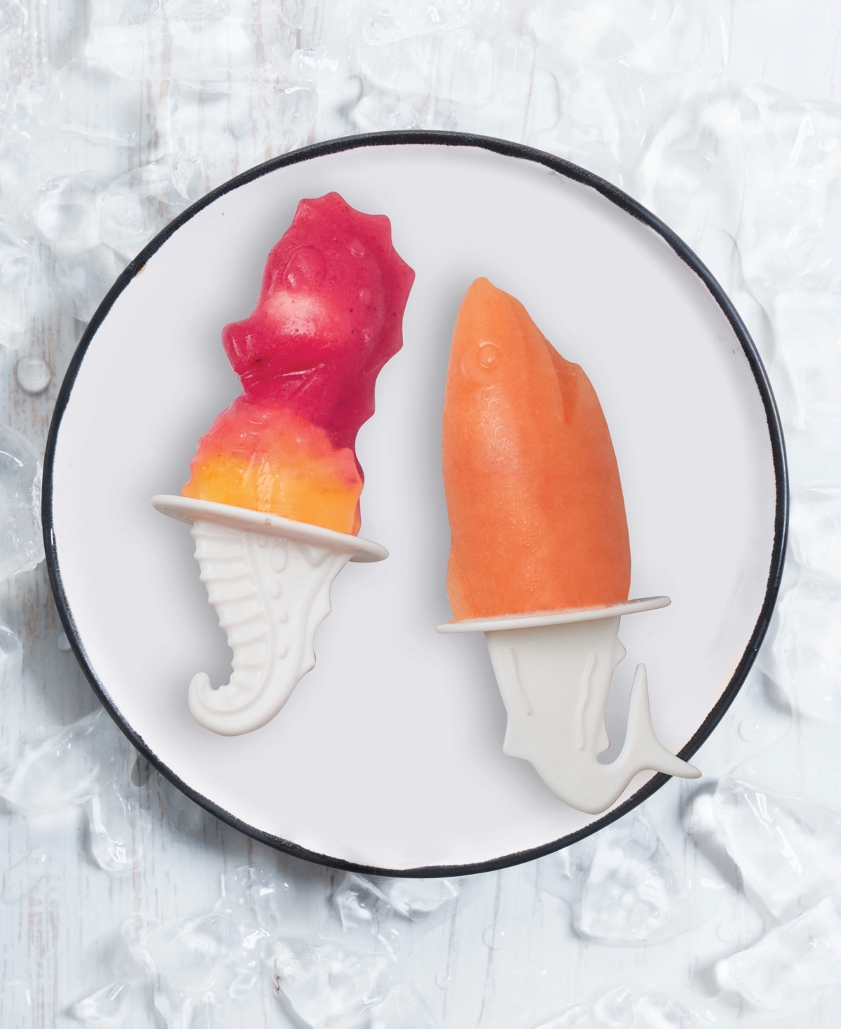 Tovolo Sea Animals Ice Pop Molds, Set Of 4 In Teal