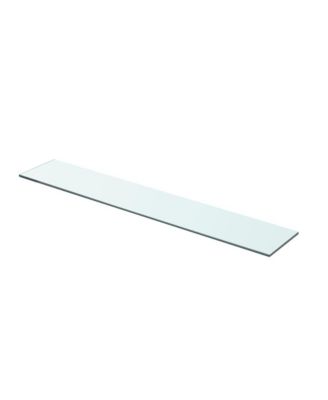 Shelves 2 pcs Panel Glass Clear 27.6"x4.7"