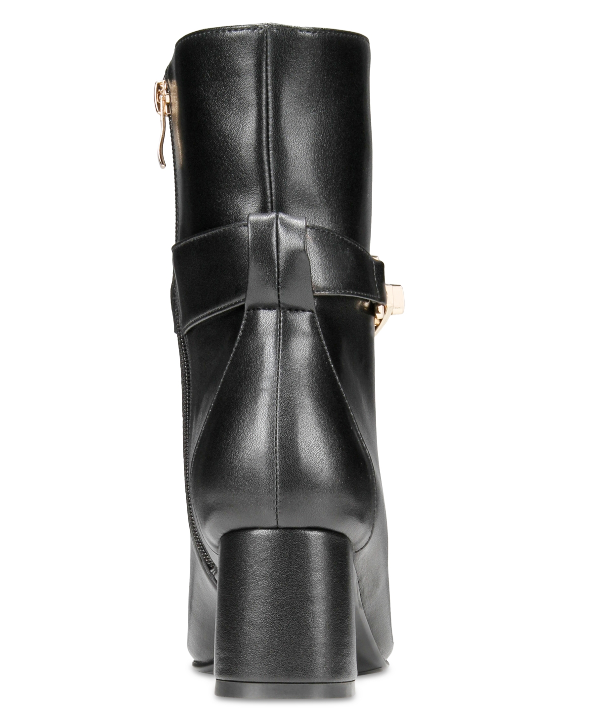 Vaila Shoes Women's Sabrina Signature-strap Pointed-toe Dress Booties Extended Sizes 9-14 In Black