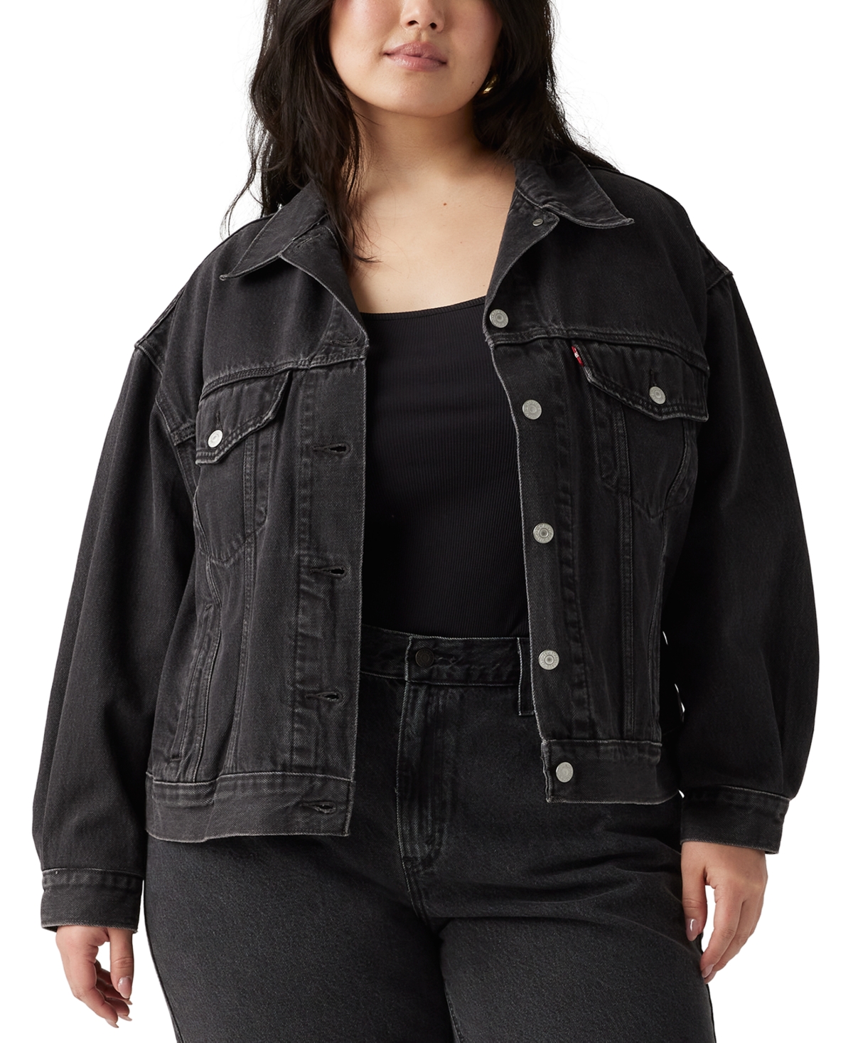 Levi's Plus Size '90s Cotton Denim Trucker Jacket In Road Less