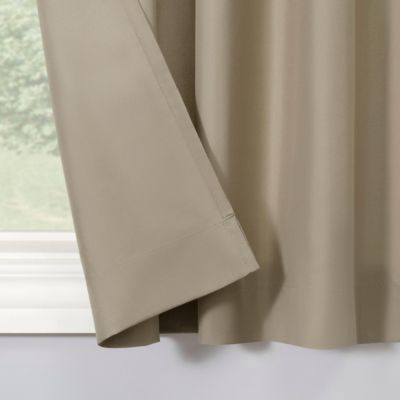 Martine Microfiber Semi-Sheer Rod Pocket Kitchen Curtain Valance and Tiers Set
