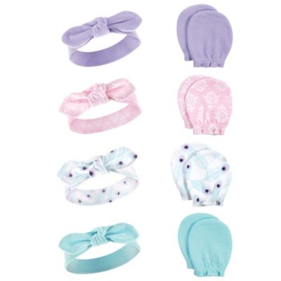 Baby Girls Hudson 16Pc Headband and Scratch Mitten Set