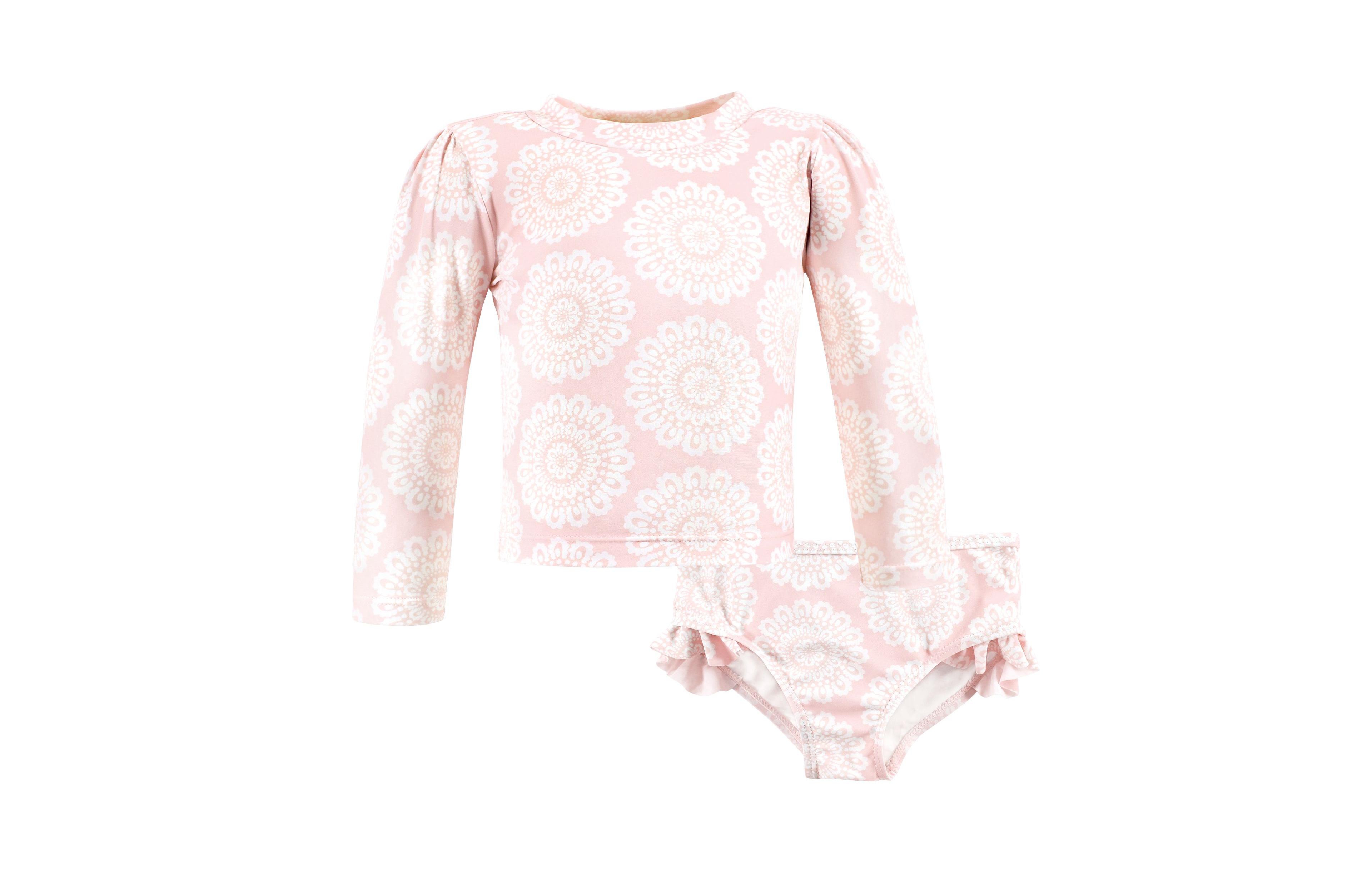 Hudson Baby Swim Rashguard Set, Modern Botanical