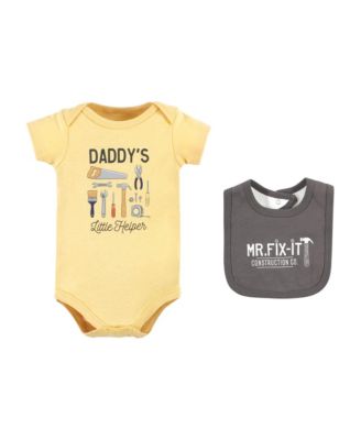 ' Cotton Essentials Set Sleep 'n Play Jumpsuit, Bodysuit, and Bandana Bib