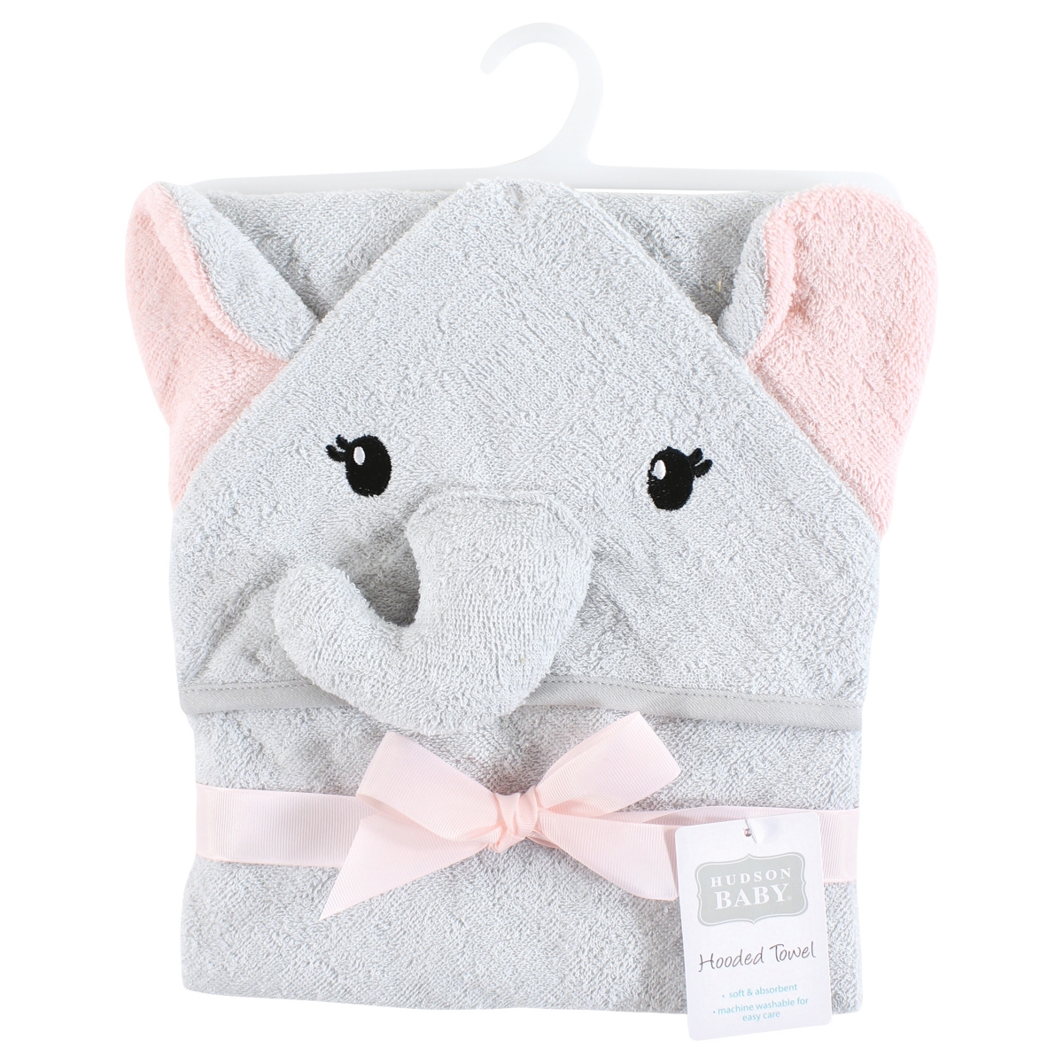 Hudson Baby Girls Animal Hooded Towel (Cotton Poly)