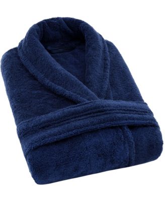 Lightweight Plush Shawl Collar Bathrobes