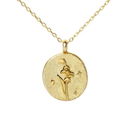 Sterling Silver Birth Flower Pendant Necklace - May Lily of the Valley 65$