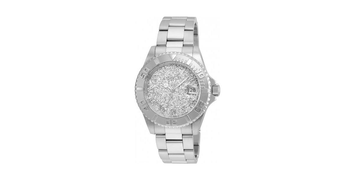 Women's Angel Quartz 3 Hand Silver Dial Stainless Steel Bracelet Watch - Silver