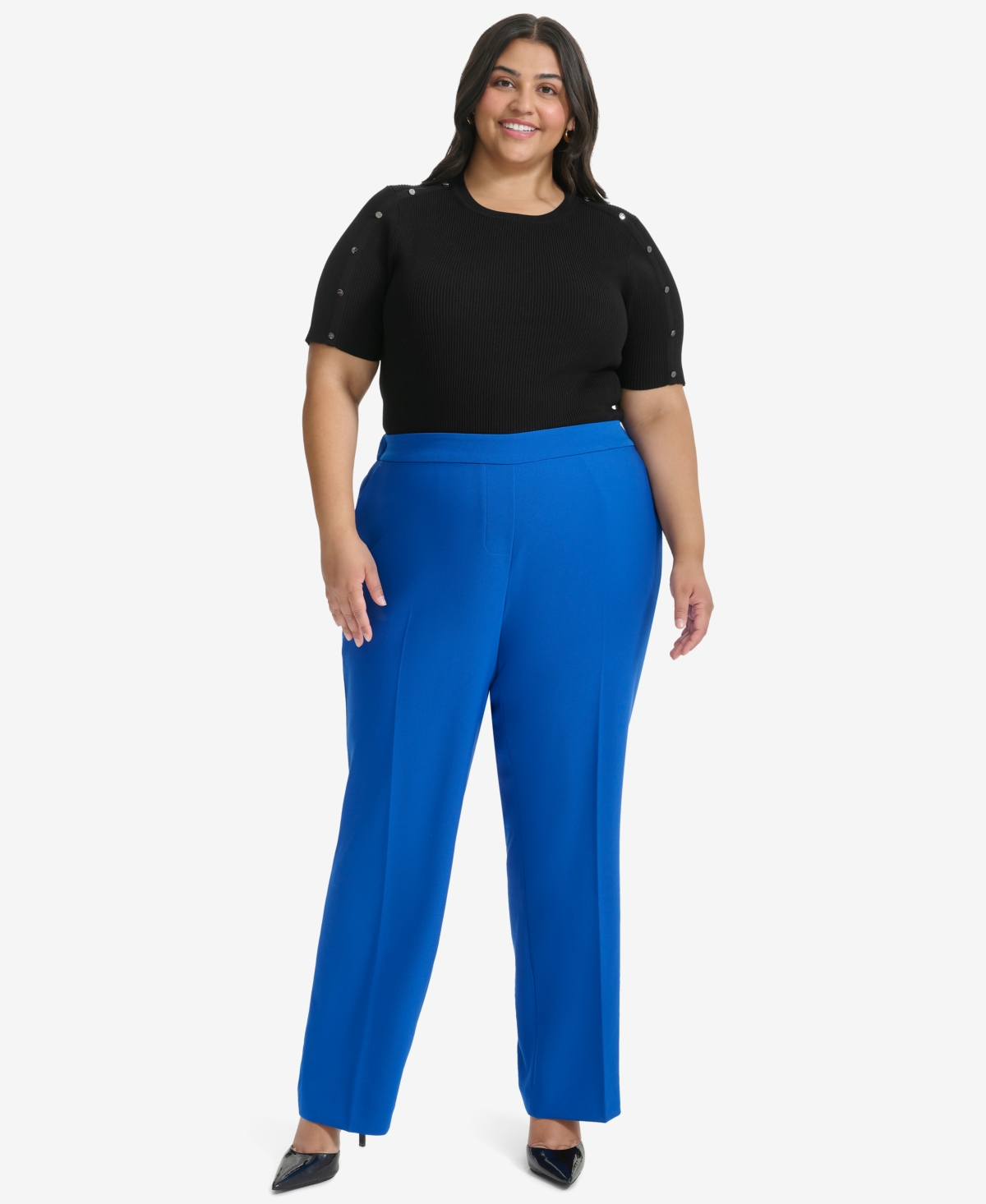 Dkny Plus Size Pull-On Ankle Pants