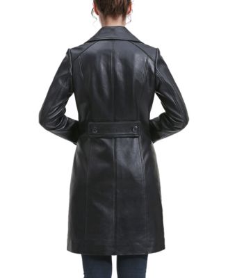 Women's Maisy Leather Long Coat