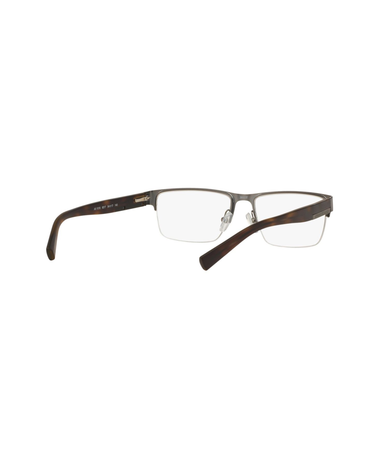 Мужские очки A|X Armani Exchange Man Rectangle Metal AX1018 Eyeglasses, цвет: Графитовый металлик — фото 2