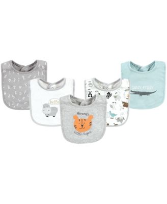 Hudson Baby Unisex Baby Cotton Bibs Neutral Farm One Size - Alphabet animals 19$
