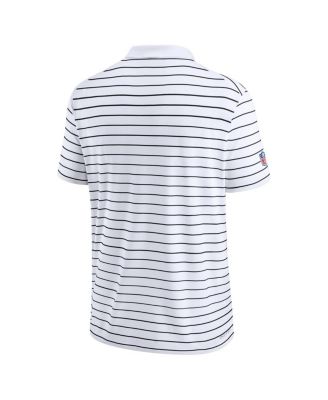 Men's White Kansas City Chiefs Sideline Lock Up Victory Performance Polo Shirt