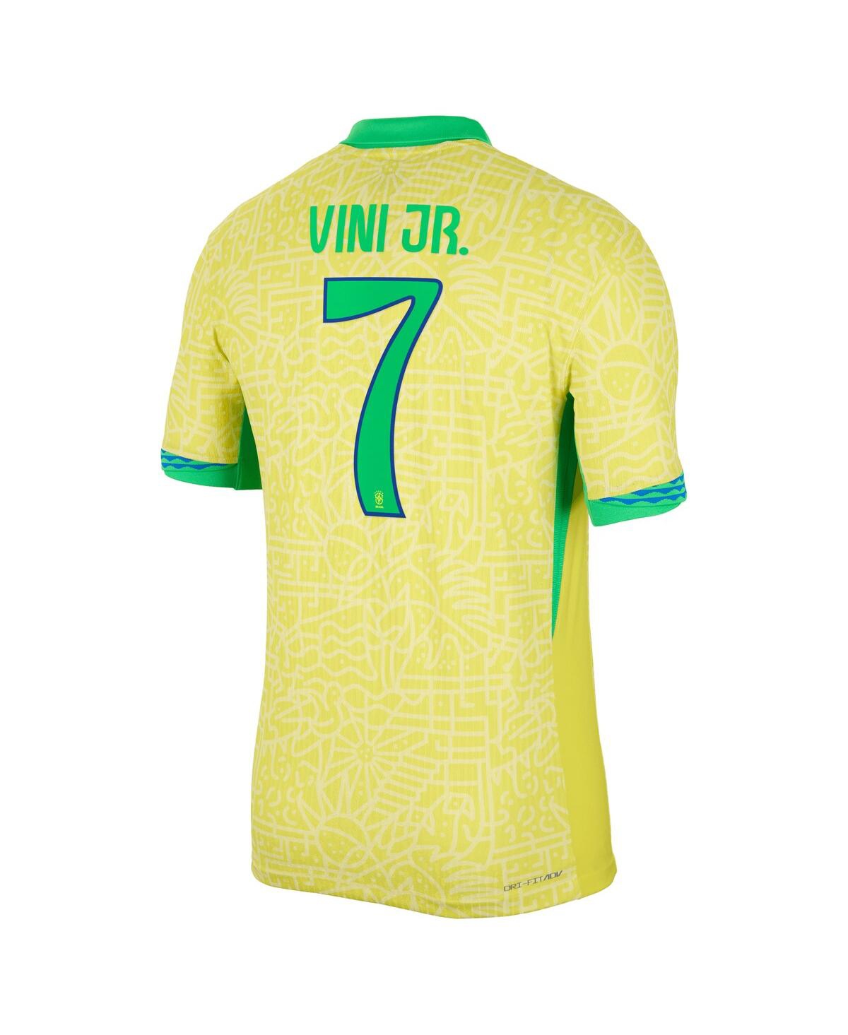 Nike Men's Vini Jr.Brazil National Team 2024 Home Authentic Jersey - Yellow