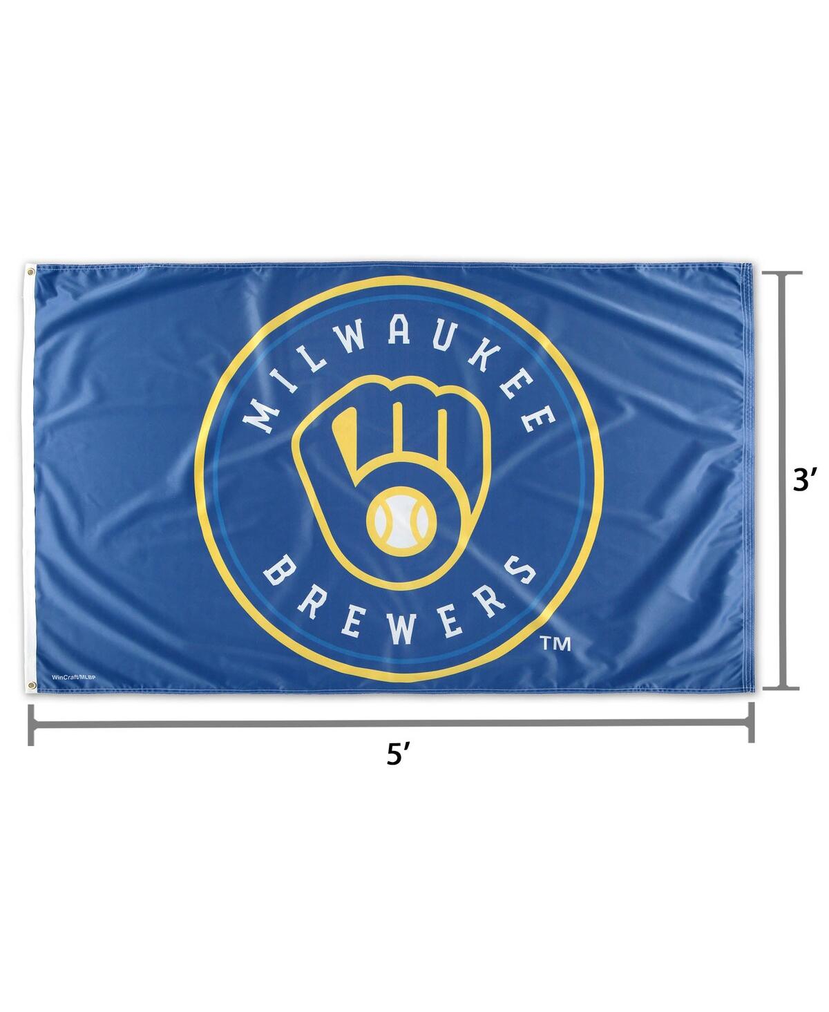 Wincraft Milwaukee Brewers Deluxe Stars Stripes 3' X 5' Flag In No Color