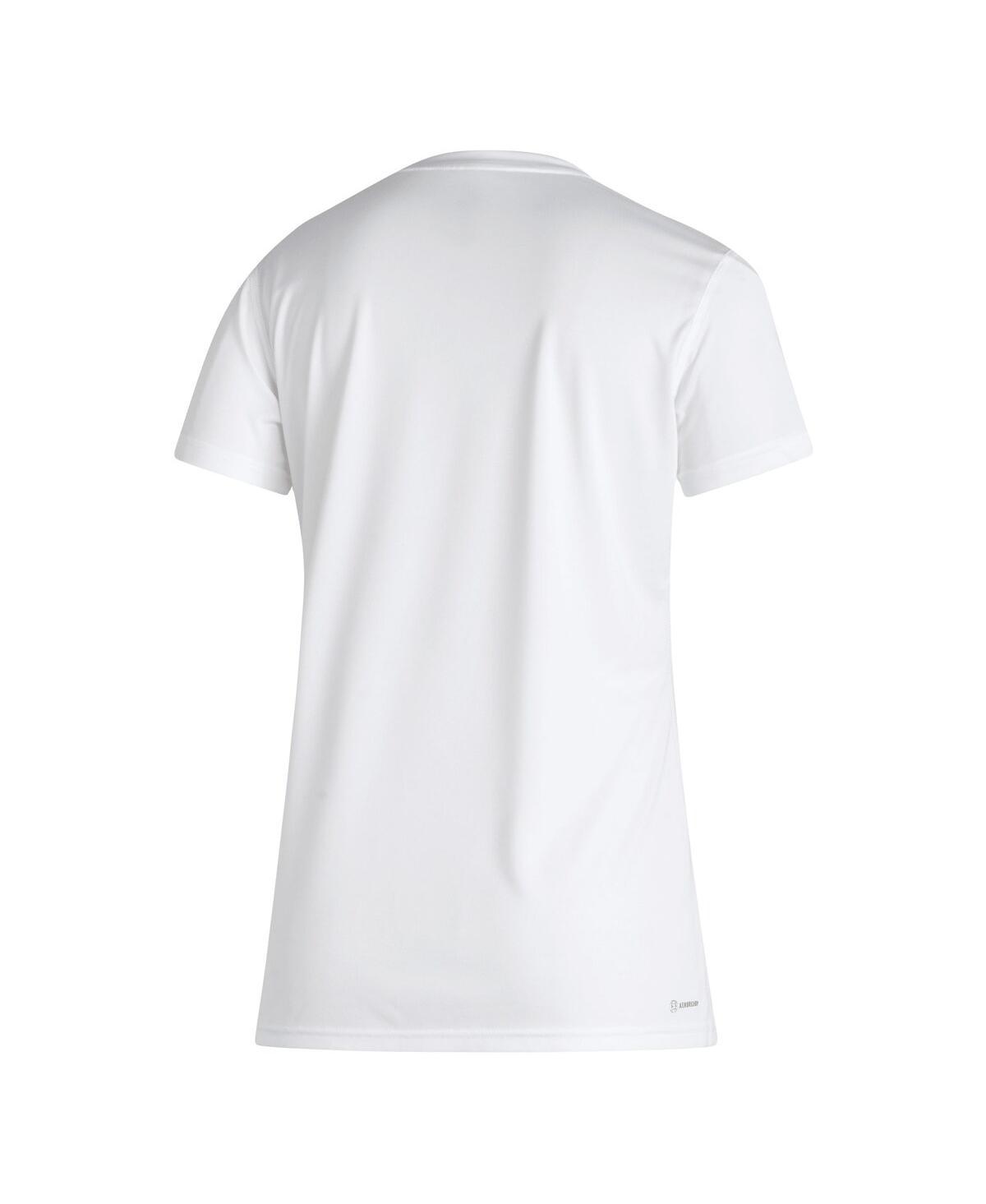 Adidas Originals Women's White Texas A M Aggies Military Appreciation Aeroready T-shirt In White