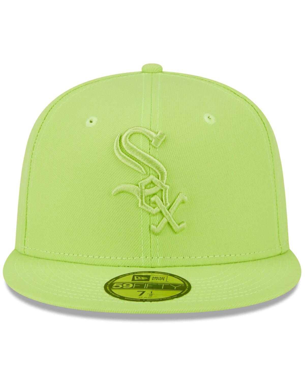 New Era Men's Neon Green Chicago White Sox 2023 Spring Color Basic 59fifty Fitted Hat In Neon Green
