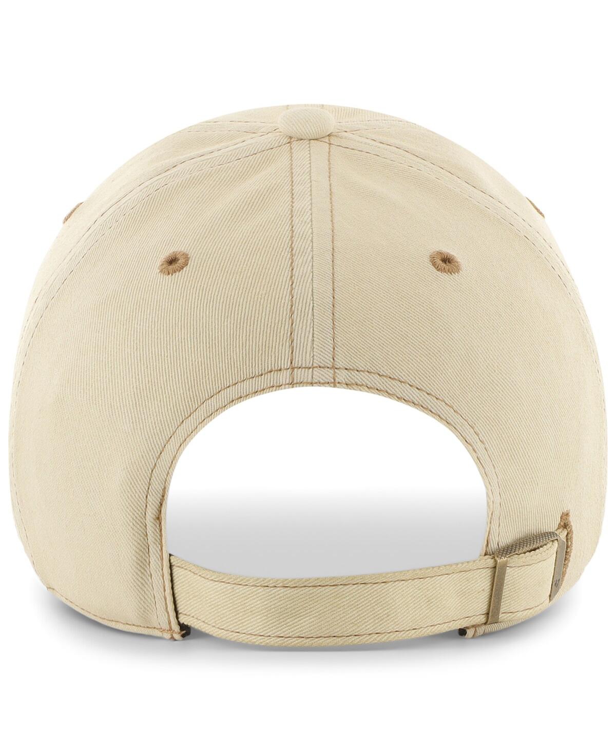 47 Brand Women's Cream Pittsburgh Penguins Haze Clean Up Adjustable Hat In Cream