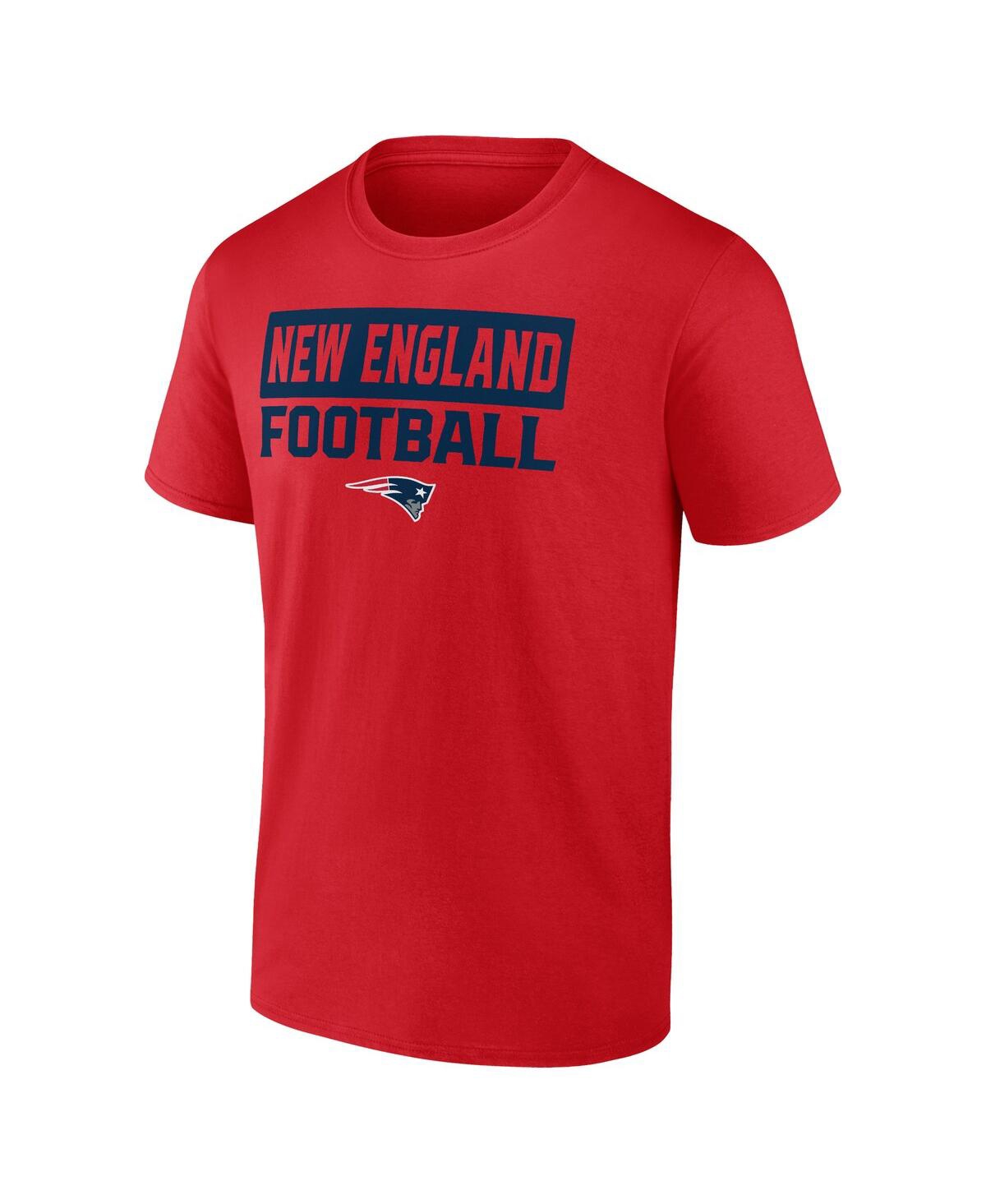 Fanatics Men's New England Patriots Serve T-shirt Combo Pack In Navy,red