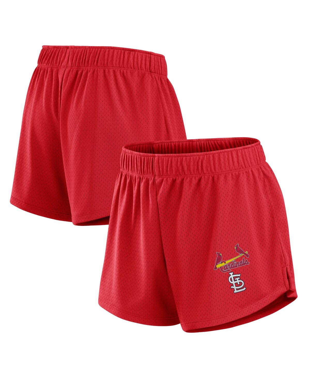 Women's Red St. Louis Cardinals Mesh Shorts - Red