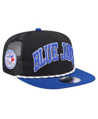 Men's Black Toronto Blue Jays Throwback Meshback Golfer Hat