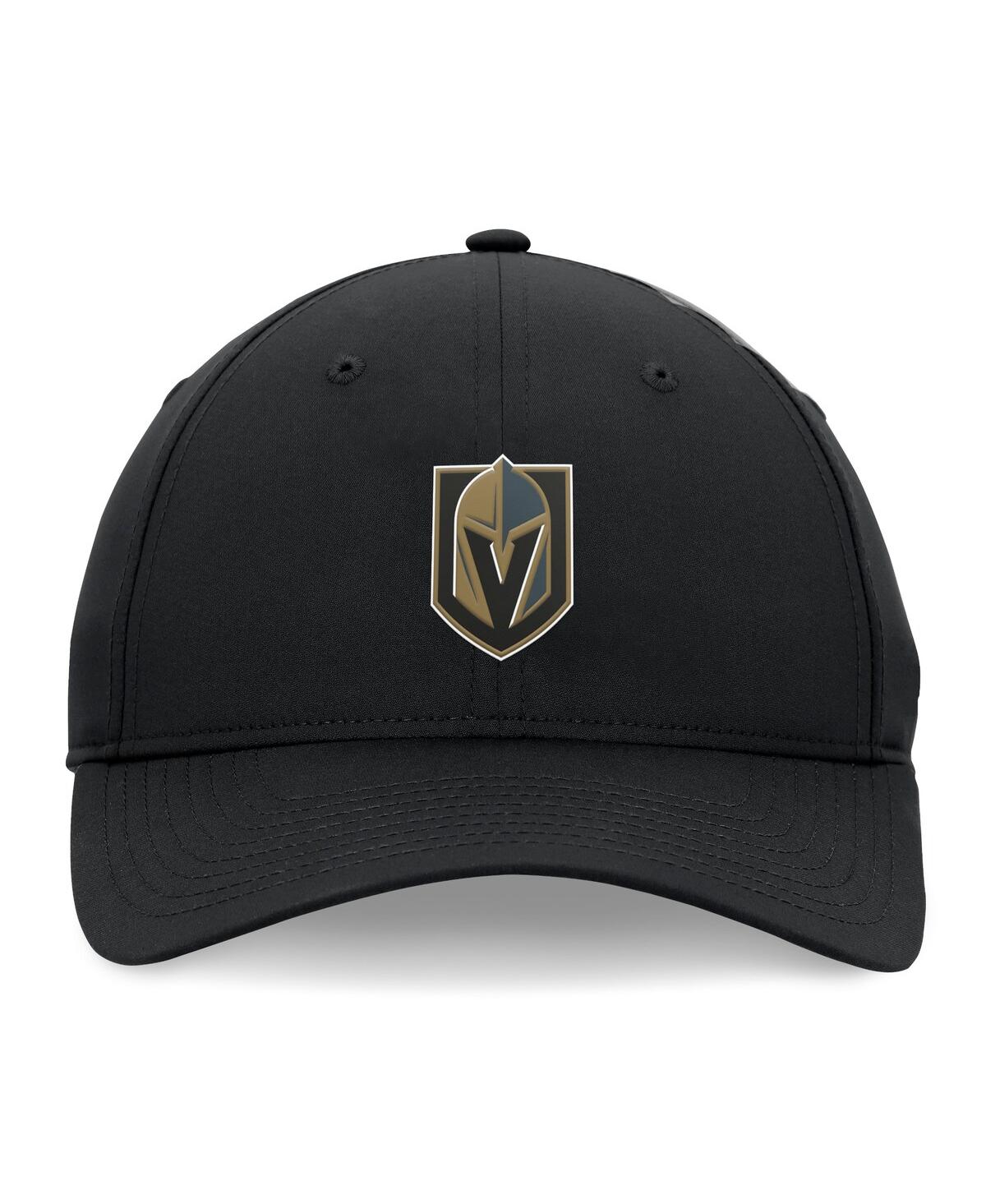 Fanatics Men's Black Vegas Golden Knights Front Office Ripstop Adjustable Hat In Black