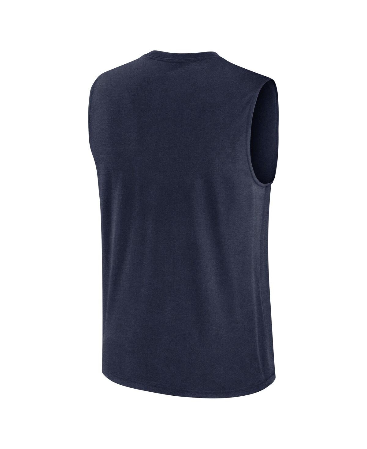 JORDAN MEN'S NAVY MICHIGAN WOLVERINES PRIMETIME LEGEND LOCK UP PERFORMANCE MUSCLE TANK TOP 