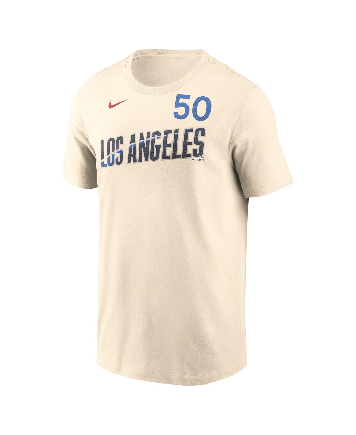 Nike Men's Mookie BettsLos Angeles Dodgers 2024 City Connect Fuse Name Number T-Shirt - Cream