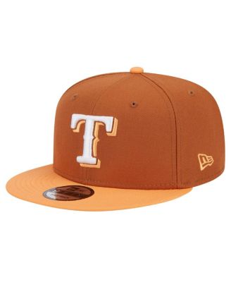 New Era Men's Brown Texas Rangers Spring Color Two-Tone 9FIFTY Snapback ...