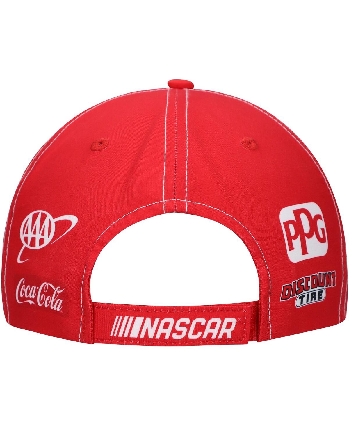 Team Penske Men'sRed Joey Logano Shell Pennzoil Uniform Adjustable Hat - White, Red